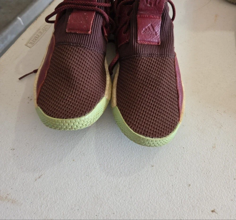 Adidas James Harden LS 2 Lace Maroon Mint Basketball Shoes Men's USA 10
